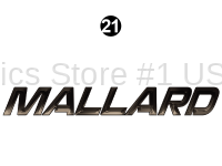 Mallard - 2017 Mallard Large Travel Trailer - LH Side Mallard Logo