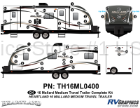 Mallard - 2016 Mallard Medium Travel Trailer - 48 Piece 2016 Mallard Large Travel Trailer Complete Graphics Kit