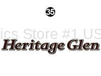 Heritage Glen - 2017 Heritage Glen TT-Travel Trailer - Side / Rear Heritage Glen Logo