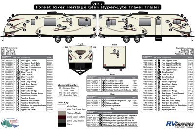 Forest River - Heritage Glen - 2017 Heritage Glen Hyper-Lyte Travel Trailer