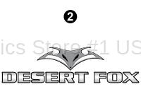 Desert Fox - 2007-2008 Desert Fox TT-Travel Trailer - Side Desert Fox logo