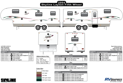 Skyline RV Layton Decals and Replacement Graphics - RV Graphics Store