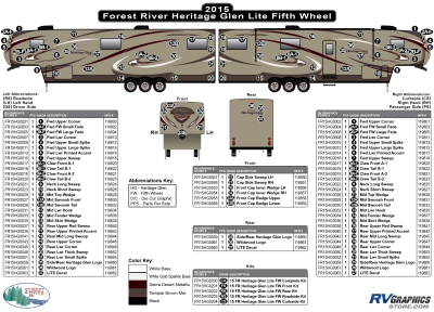 Forest River - Heritage Glen - 2015 Heritage Glen FW-Fifth Wheel