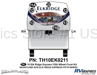 Elkridge - 2010 Elkridge Express FW-Fifth Wheel - 7 Piece 2010 Elkridge Express Fifth Wheel Front Graphics Kit