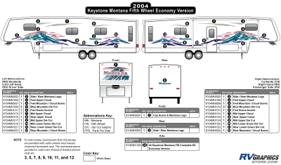 Keystone RV - Montana - 2004 Montana FW-Fifth Wheel Economy Version