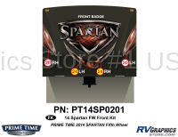 5 Piece 2014 Spartan Fifth Wheel Front Graphics Kit