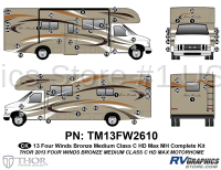 62 Piece 2013 Four Winds Bronze Med Length Complete Graphics Kit
