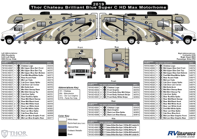 Thor Motorcoach - Chateau - 2019 Chateau MH-Motorhome HDMax Brilliant Blue