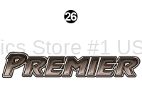 Premier - 2013 Premier Lg TT-Travel Trailer - Front Premier Logo