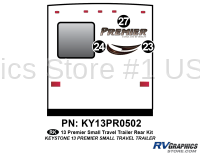3 Piece 2013 Premier Small TT Rear Graphics Kit