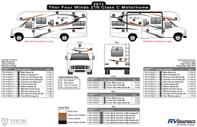 Thor Motorcoach - Four Winds - 2011 Four Winds MH-Class C 21 ft