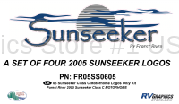 4 Piece 2005 Sunseeker Logos ONLY Graphics Kit
