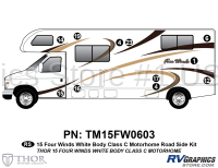 11 Piece 2015 Four Winds MH Whitebody Roadside Graphics Kit