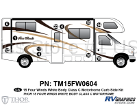 11 Piece 2015 Four Winds MH Whitebody Curbside Graphics Kit