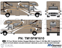 49 Piece 2015 Four Winds MH Medium Golden Nugget Complete Graphics Kit