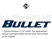 Bullet - 2016-2017 Bullet Crossfire Sm TT-Travel Trailer - Side Bullet Logo