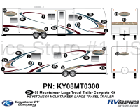 27 Piece 2008 Mountaineer Lg Travel Trailer Complete Graphics Kit