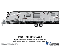 26 Piece 2017 Pioneer Travel Trailer Roadside Graphics Kit