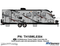 18 Piece 2017 Wilderness Travel Trailer Curbside Graphics Kit