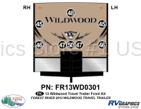 8 Piece 2013 Wildwood Travel Trailer Front Graphics Kit - Image 2