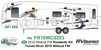 15 Piece 2010 Wildcat Fifth Wheel Roadside Graphics Kit