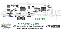 15 Piece 2010 Wildcat Travel Trailer Curbside Graphics Kit