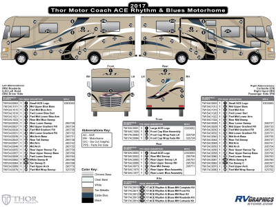 Thor Motorcoach - ACE - 2017 ACE MH-Motorhome Rhythm & Blues  (Blue) Version