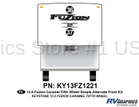 Fuzion - 2013.5 Fuzion FW-Fifth Wheel - 2 Piece ALTERNATE 2013.5 Fuzion FW Front Graphics Kit #2