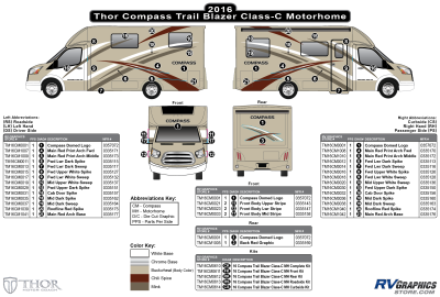 Thor Motorcoach - Compass - 2016-2018 Compass MH-Motorhome Trail Blazer