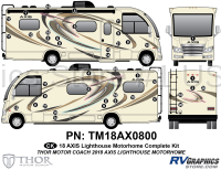 42 Piece 2018 Axis Motorhome Lighthouse Complete Graphics Kit