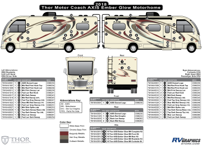 Thor Motorcoach - Axis - 2018 Axis MH-Motorhome Ember Glow Red Version