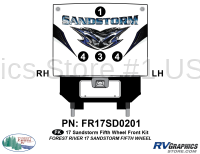 Sandstorm - 2017 Sandstorm FW-Fifth Wheel - 4 Piece 2017 Sandstorm FW Front Graphics Kit