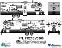 62 Piece 2021 EVO Travel Trailer Complete Graphics Kit
