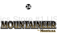Mountaineer - 2013 Mountaineer FW-Fifth Wheel - Rear Mountaineer Logo