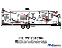 21 Piece 2017 Stryker Travel Trailer Curbside Graphics Kit