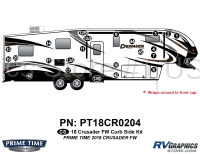 24 Piece 2018 Crusader Fifth Wheel Curbside Graphics Kit