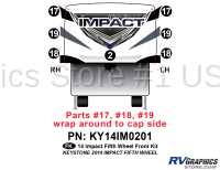 7 Piece 2014 Impact Fifth Wheel Front Graphics Kit