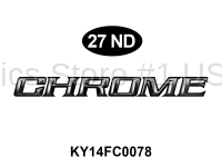 Chrome' Logo**with Laminate