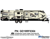 20 Piece 2019 Reflection Travel Trailer Curbside Graphics Kit