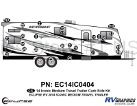 25 Piece 2014 Iconic Med Travel Trailer Curbside Graphics Kit