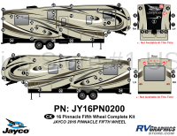 73 Piece 2016 Pinnacle Fifth Wheel Complete * Graphics Kit
