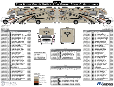 Thor Motorcoach - Outlaw - 2014-2016 Outlaw Motorhome-Bronze Version (After Burner)