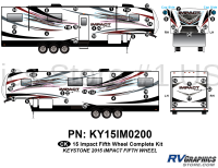 55 Piece 2015 Impact Fifth Wheel Complete Graphics Kit