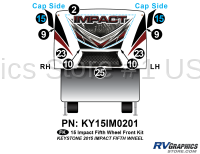 10 Piece 2015 Impact Fifth Wheel Front Graphics Kit