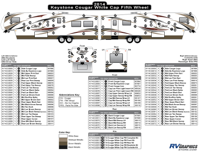 Keystone RV - Cougar - 2014 Cougar Fifth Wheel White Cap