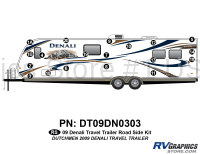 19 Piece 2009 Denali Travel Trailer Roadside Graphics Kit