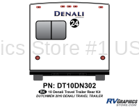 1 Piece 2010 Denali Travel Trailer Rear Graphics Kit