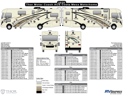 Thor Motorcoach - ACE - 2020 ACE MH-Motorhome-Costa Mesa (Gold)
