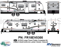 50 Piece 2018 EVO Lg Travel Trailer Complete Graphics Kit - Image 1