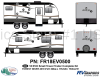 20 Piece 2018 EVO Small Travel Trailer Complete Graphics Kit - Image 1